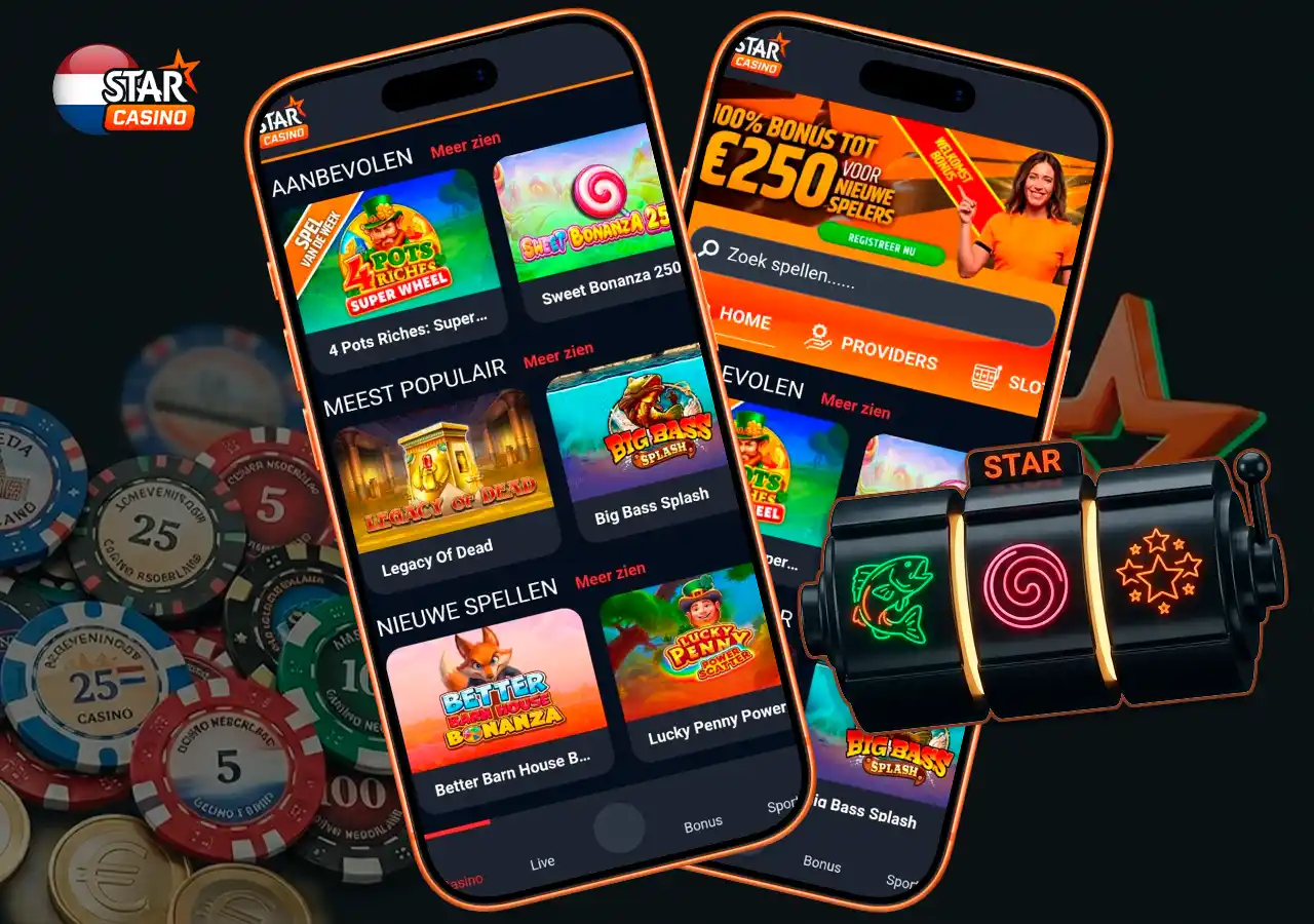 De beste online slots en live casino spellen bij Starcasino NL.